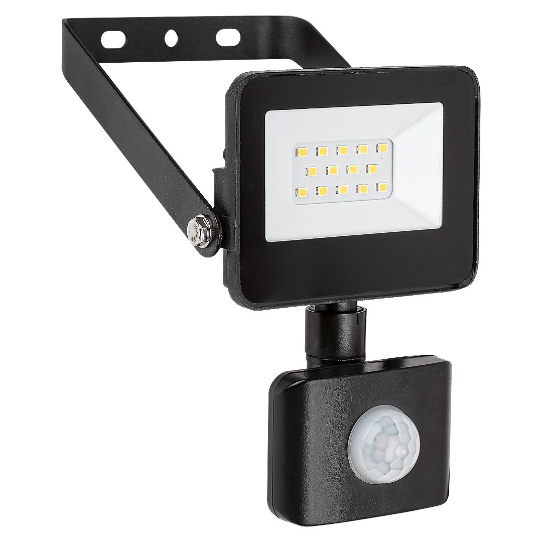 Proiector exterior cu Senzor Flood Rabalux LED, IP44, 900lm, 10W, 4000K Lumina neutra, Negru