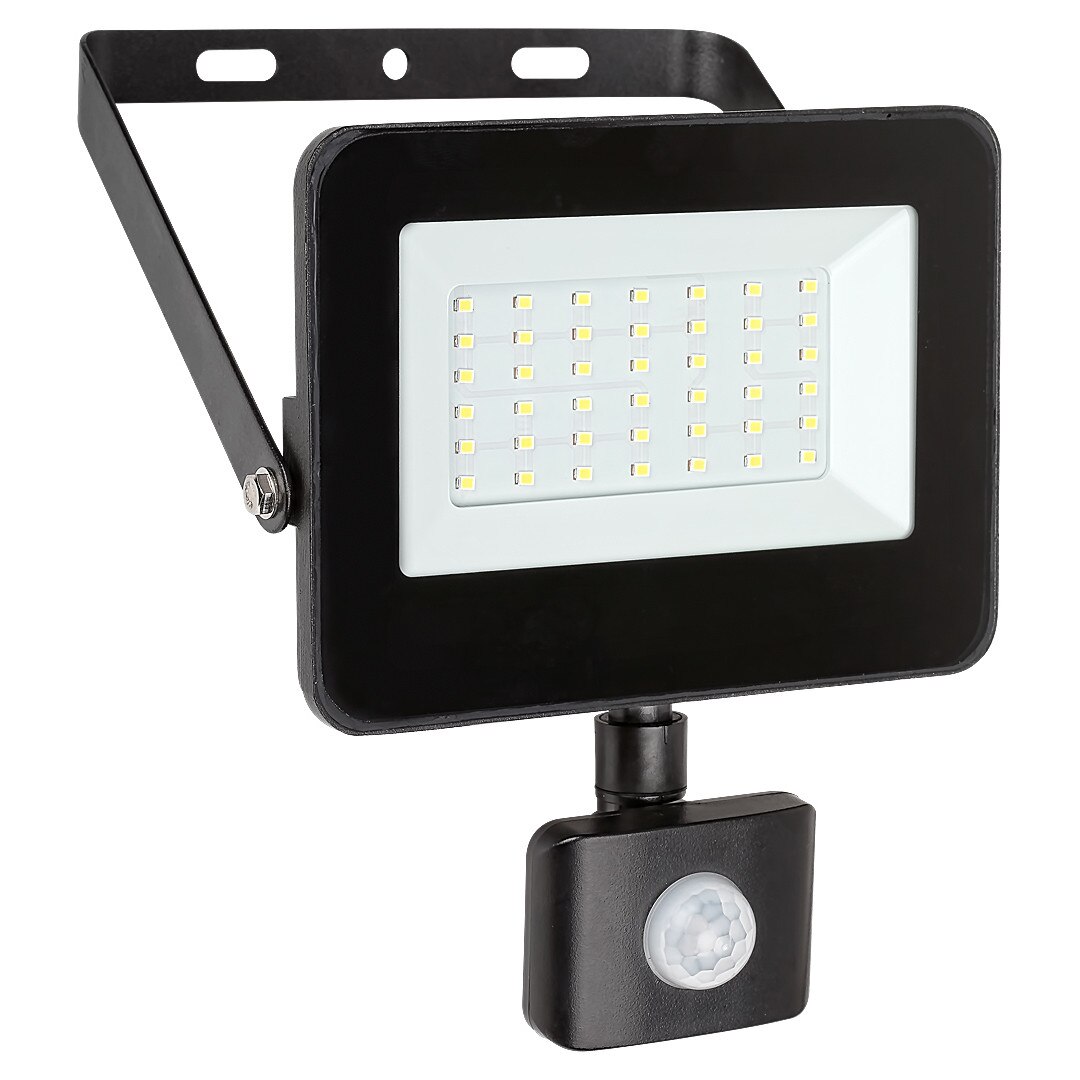 Proiector exterior cu Senzor Flood Rabalux LED, IP44, 2700lm, 30W, 4000K Lumina neutra, Negru