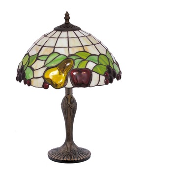 Veioza cu vitralii K-G12550 FRUIT cu 1 sursa de iluminare, E27, 220 V Veioza cu vitralii K-G12550 FRUIT cu 1 sursa de iluminare, E27, 220 V