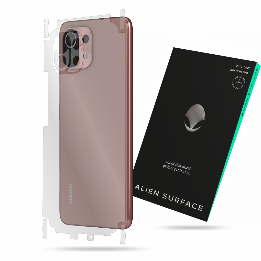 Folie Alien Surface, compatibila cu Xiaomi Mi 11 Lite (5G), protectie spate, laterale