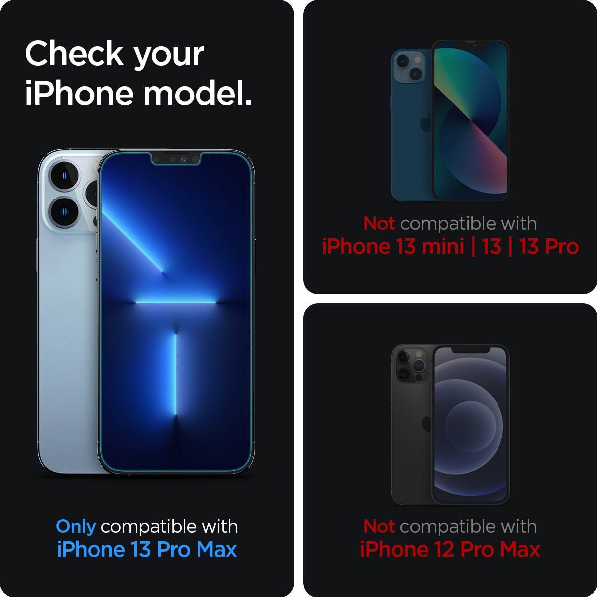 Set 2 folii sticla cu sistem de montare Case friendly Spigen GLAStR EZ FIT compatibil cu iPhone 13 Pro Max / 14 Plus