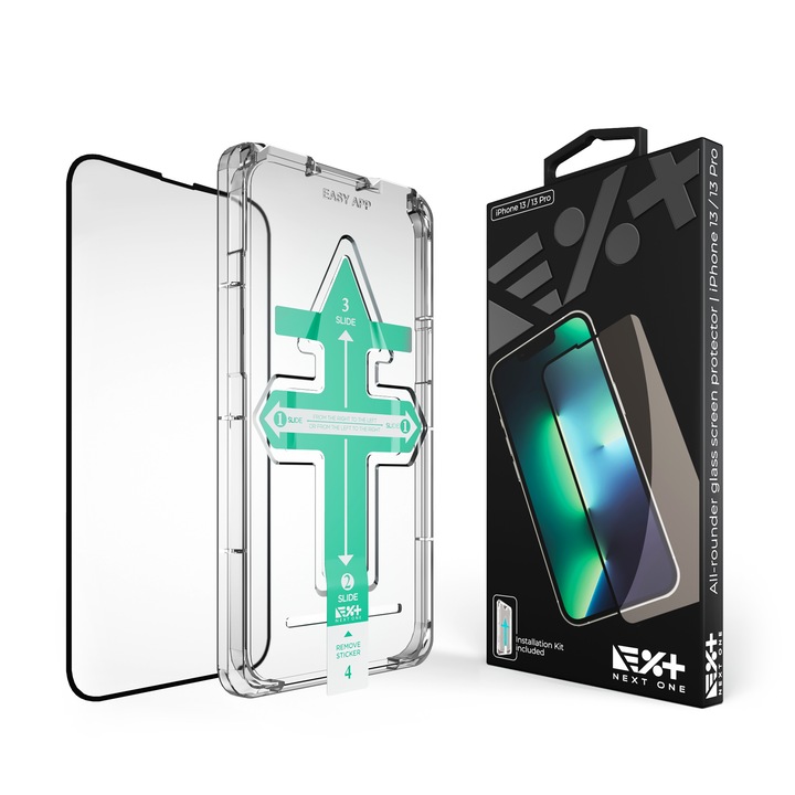 Folie de protectie Next One, Screen Protector All-rounder glass pentru iPhone 13 & iPhone 13 Pro