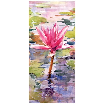 Autocolant imprimat pentru usa, Orafol, Nufar, multicolor, 92x205 cm Autocolant imprimat pentru usa, Orafol, Nufar, multicolor, 92x205 cm