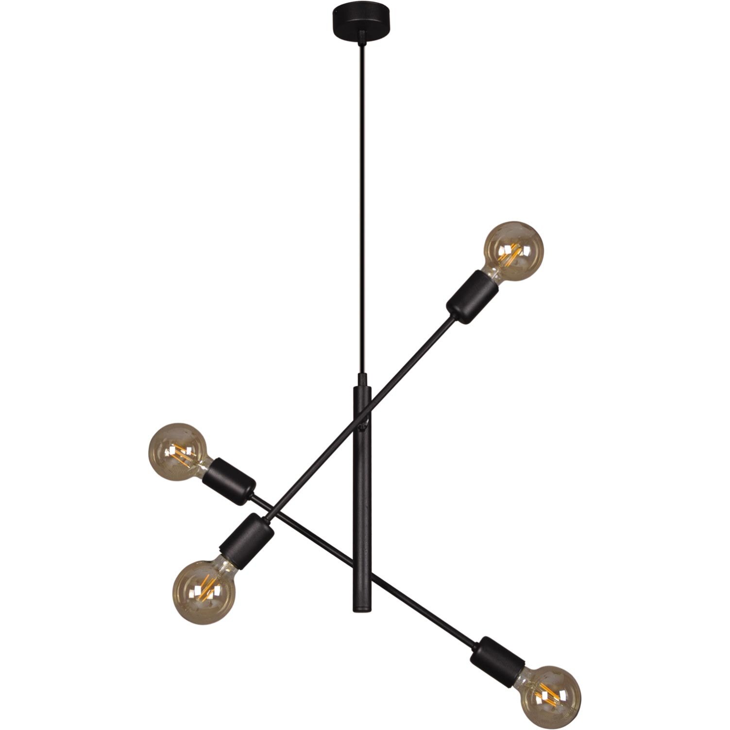 Lustra K-4750 CAMARA,Negru, cu 4 surse de iluminare, E27, 60 W