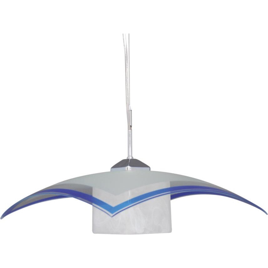 Lustra K-1520 ZK5-90 VETRO,Albastru, cu 1 sursa de iluminare, E27, 60 W