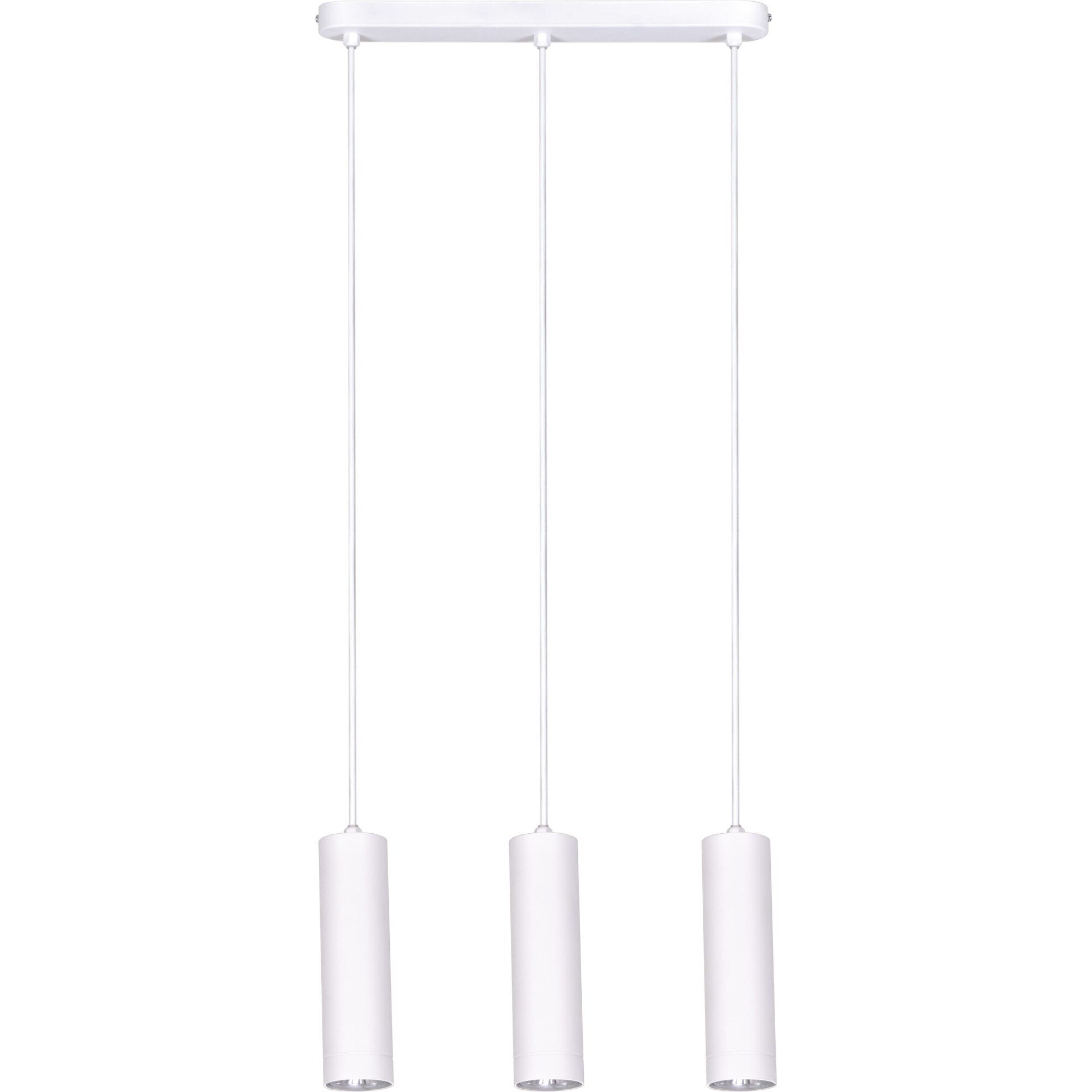 Lustra K-4446 DOPIO,Alb, cu 3 surse de iluminare, GU10, 50 W