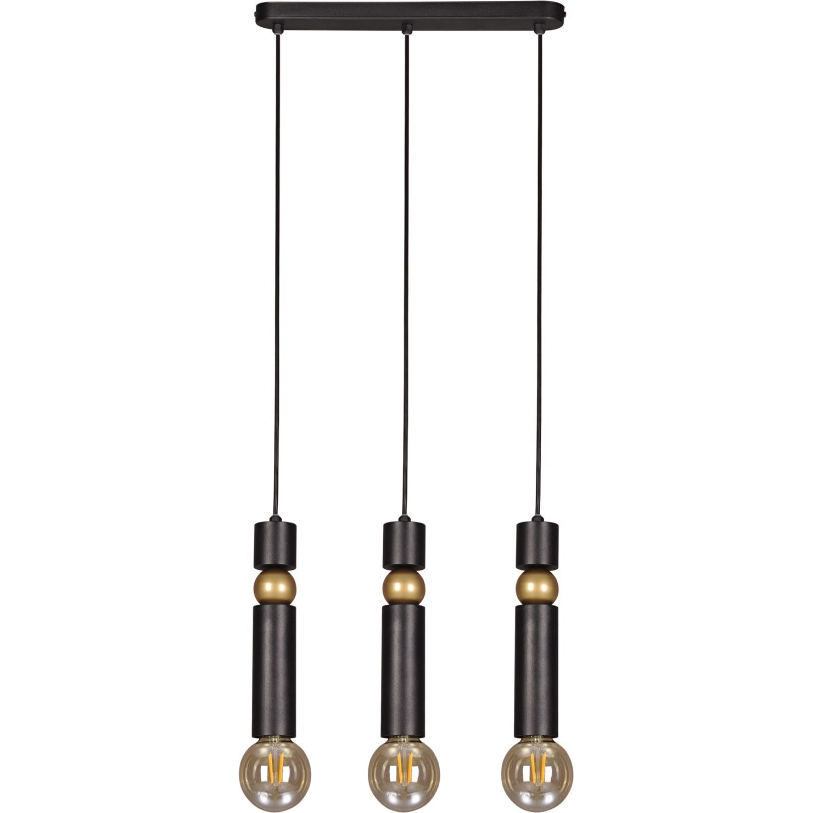 Lustra K-4742 RIANO,Auriu, cu 3 surse de iluminare, E27, 60 W