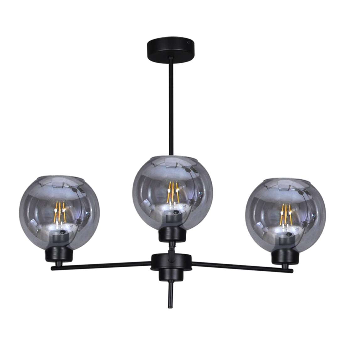 Lustra K-4851 ALDAR, Grafit, cu 3 surse de iluminare, E27, 60 W