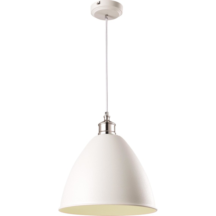 Lustra K-8005A-1 WH WATSO,Alb, cu 1 sursa de iluminare, E27, 60 W