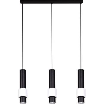 Lustra K-4548 ROLL,Alb/Negru, cu 3 surse de iluminare, GU10, 50 W Lustra K-4548 ROLL,Alb/Negru, cu 3 surse de iluminare, GU10, 50 W