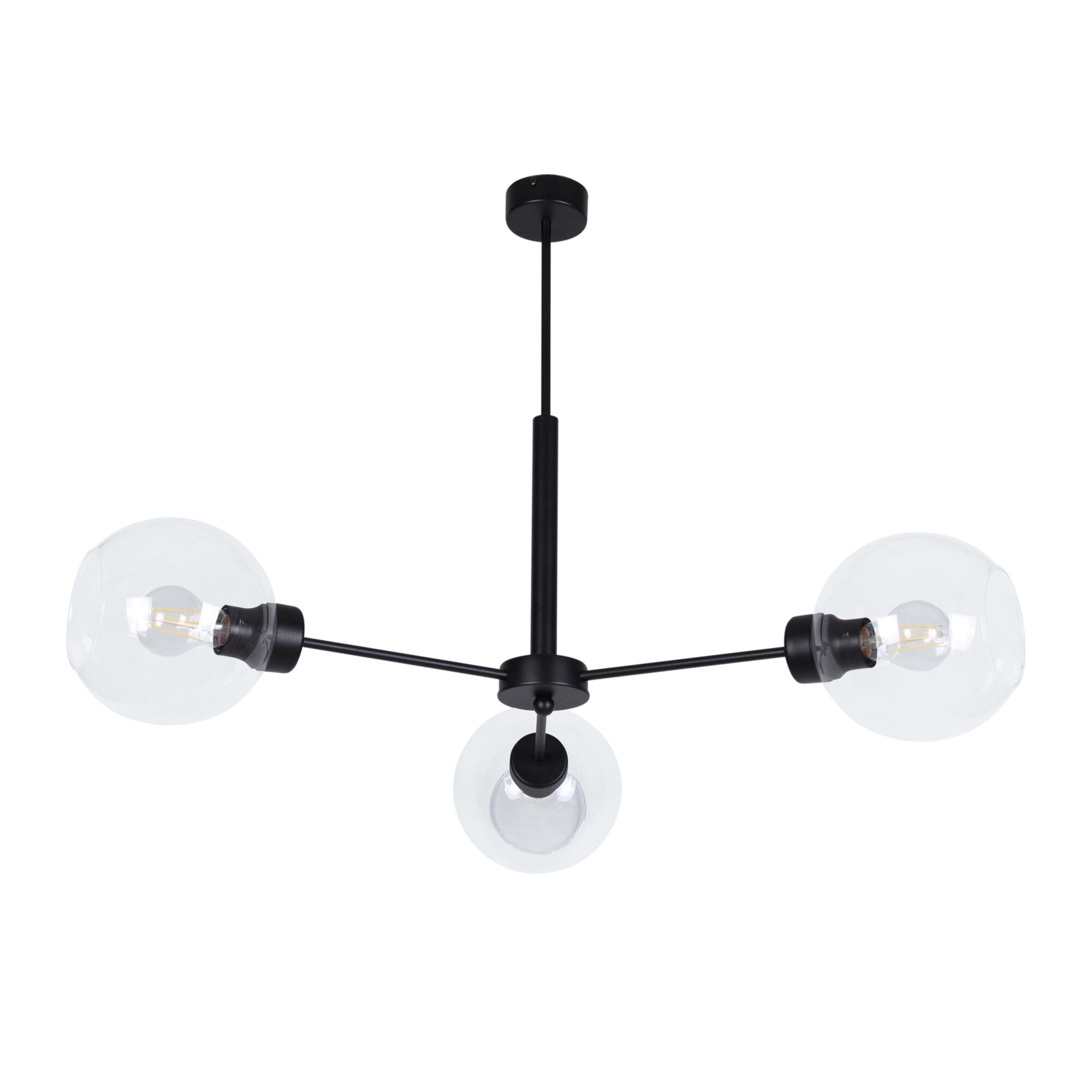 Candelabru K-4856 LAMBERT, Negru, cu 3 surse de iluminare, E27, 60 W