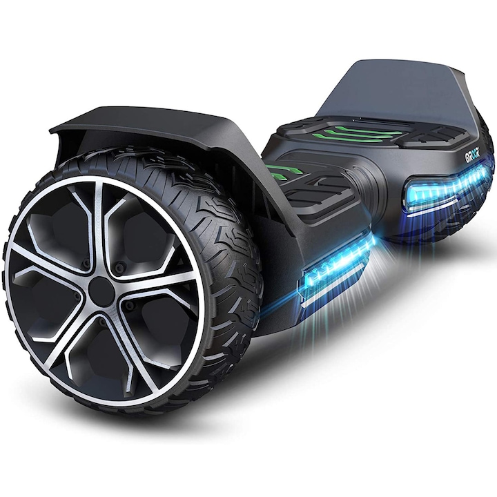 Hoverboard Gyroor G5 OFF ROAD Roti 6.5 inchi, Autonomie 6-13 KM, Viteza max 12 Km/h, Putere Motor 2x250W, Lumini LED
