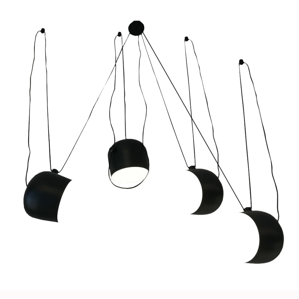 Lustra, ZOLTA, stil paianjan 230V negru 60W