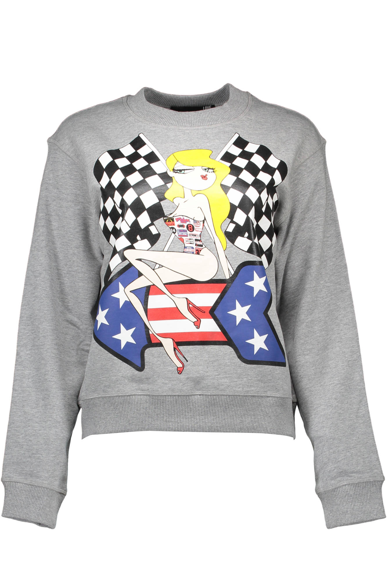 Bluza Femeie, LOVE MOSCHINO, 9105247, Logo, Gri