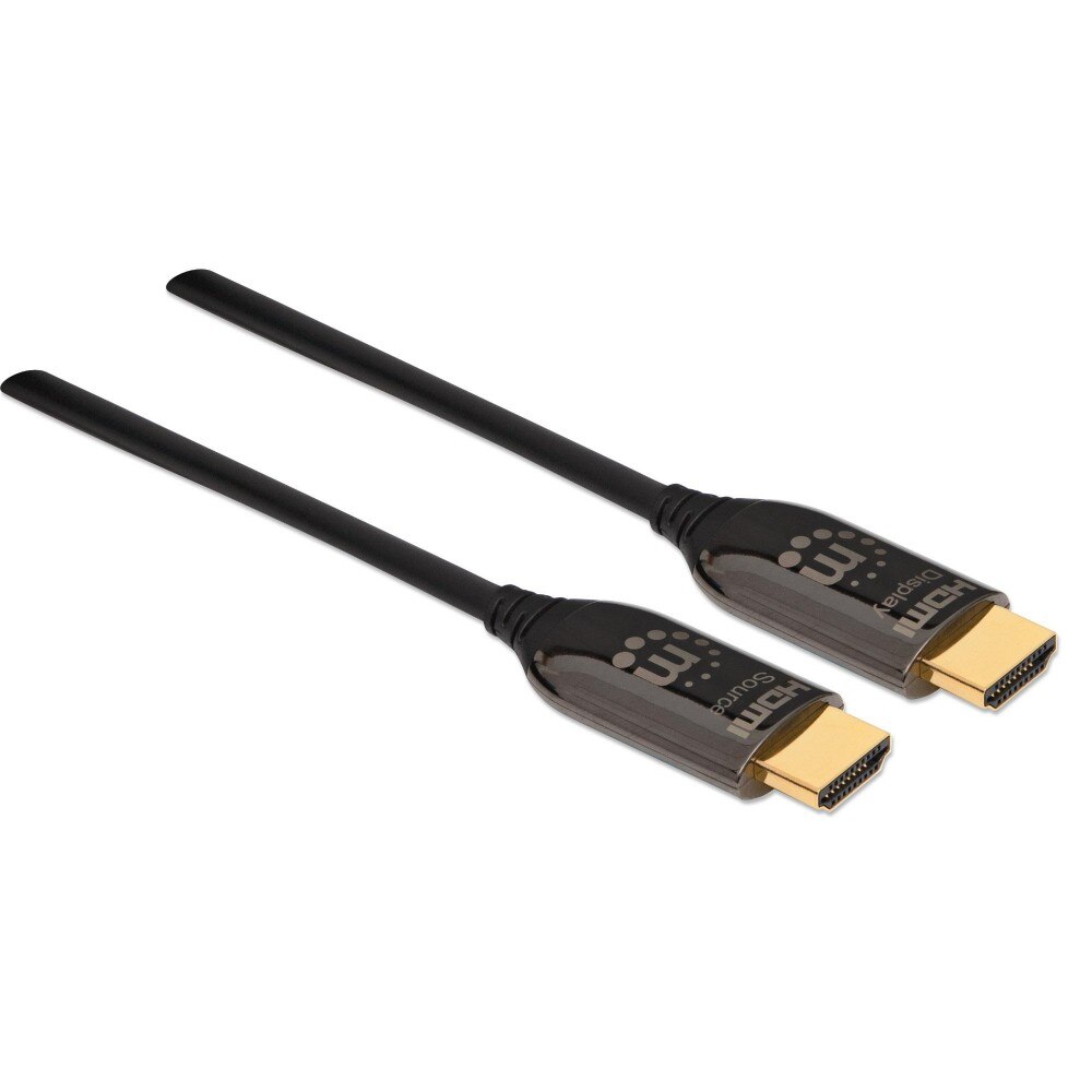 Cablu fibra optica HDMI tata - HDMI tata, 4K @ 60Hz , 100M, Manhattan, Negru , ICOC HDMI-HY2-100C