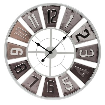 Ceas de perete metalic Segnale, cadran stil industrial, diametru 80 cm, cifre arabe Ceas de perete metalic Segnale, cadran stil industrial, diametru 80 cm, cifre arabe