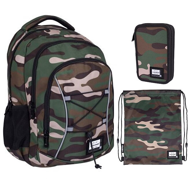 Set scoala Military - Ghiozdan scoala, Penar neechipat si Sac incaltaminte