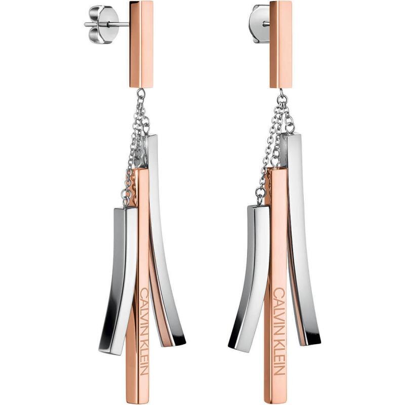 Cercei Calvin Klein Tinkle KJCTME200100, Otel inoxidabil, Argintiu/Rose Gold