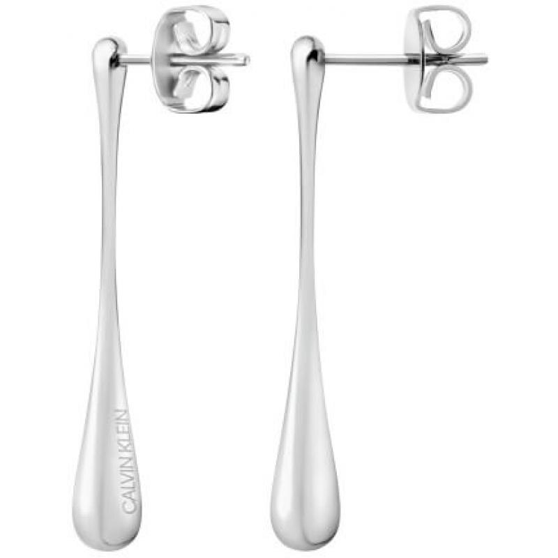 Cercei Calvin Klein Ellipse KJDMME000100, Otel inoxidabil, Argintiu
