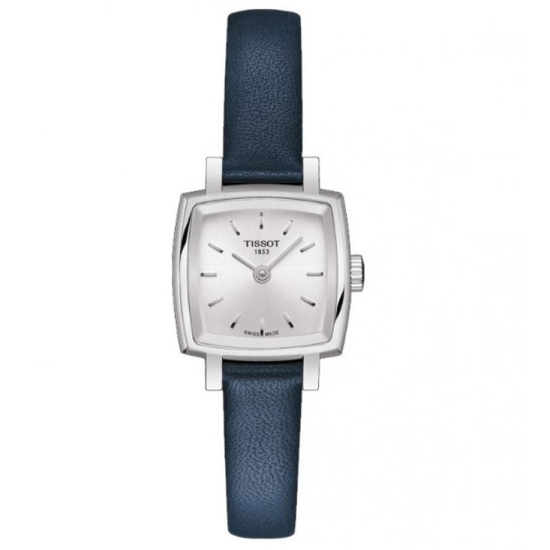 Ceas de dama Tissot Lovely Square, Curea de Piele, Albastru