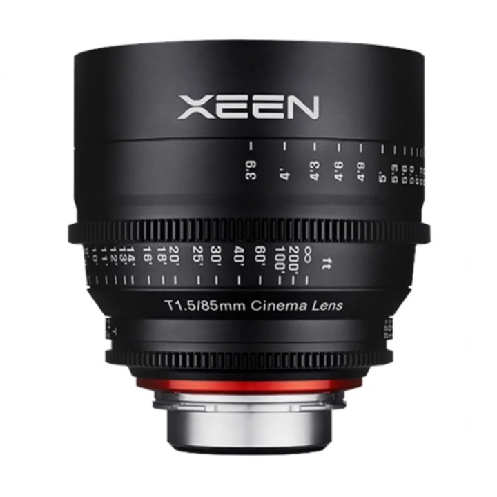 Obiectiv cinematic Samyang Xeen 85mm T1.5 PL pentru Canon EF, X-Coating, Black