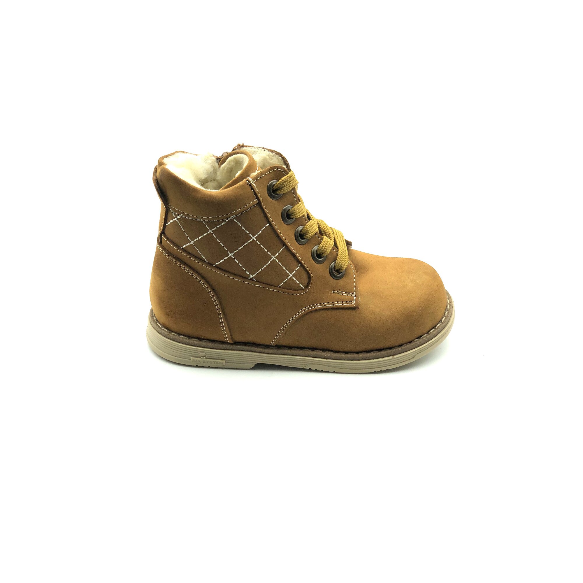 Ghete copii Sibel Bebe EVO1223, ortopedice, piele naturala, imblanite, Maro