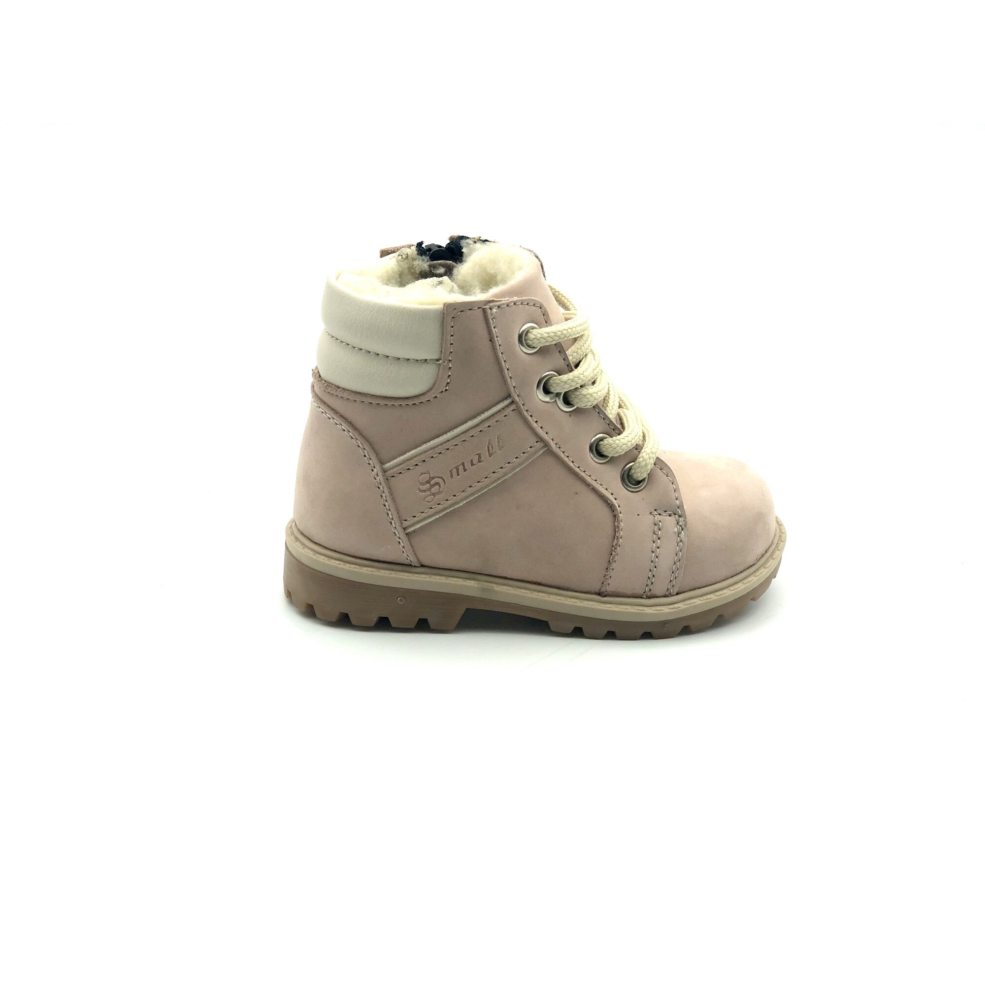 Ghete copii Sibel Bebe EVO1184, ortopedice, imblanite, piele intoarsa, Roz pal