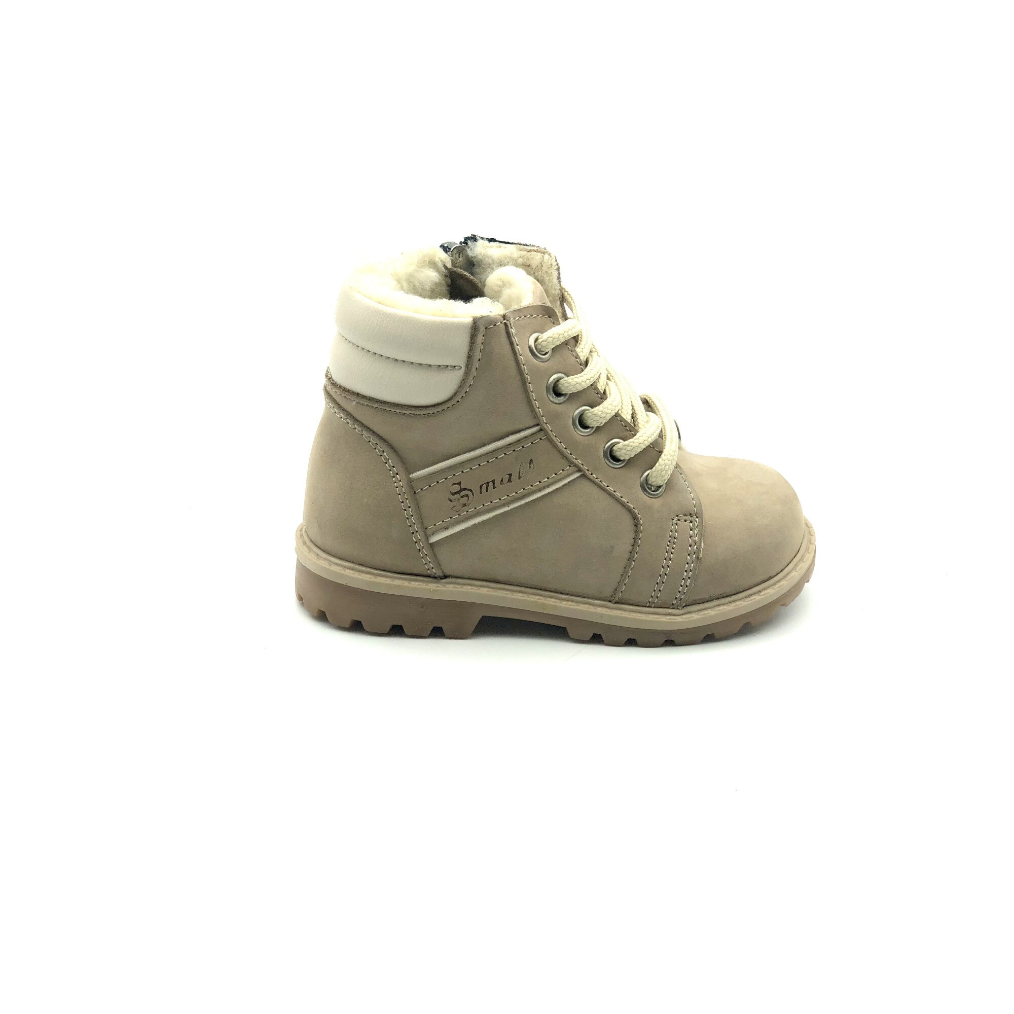Ghete copii Sibel Bebe EVO1184, ortopedice, imblanite, piele intoarsa, Crem