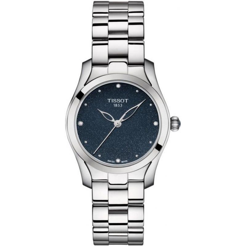 Ceas Lux de dama Tissot T-Wawe, Argintiu