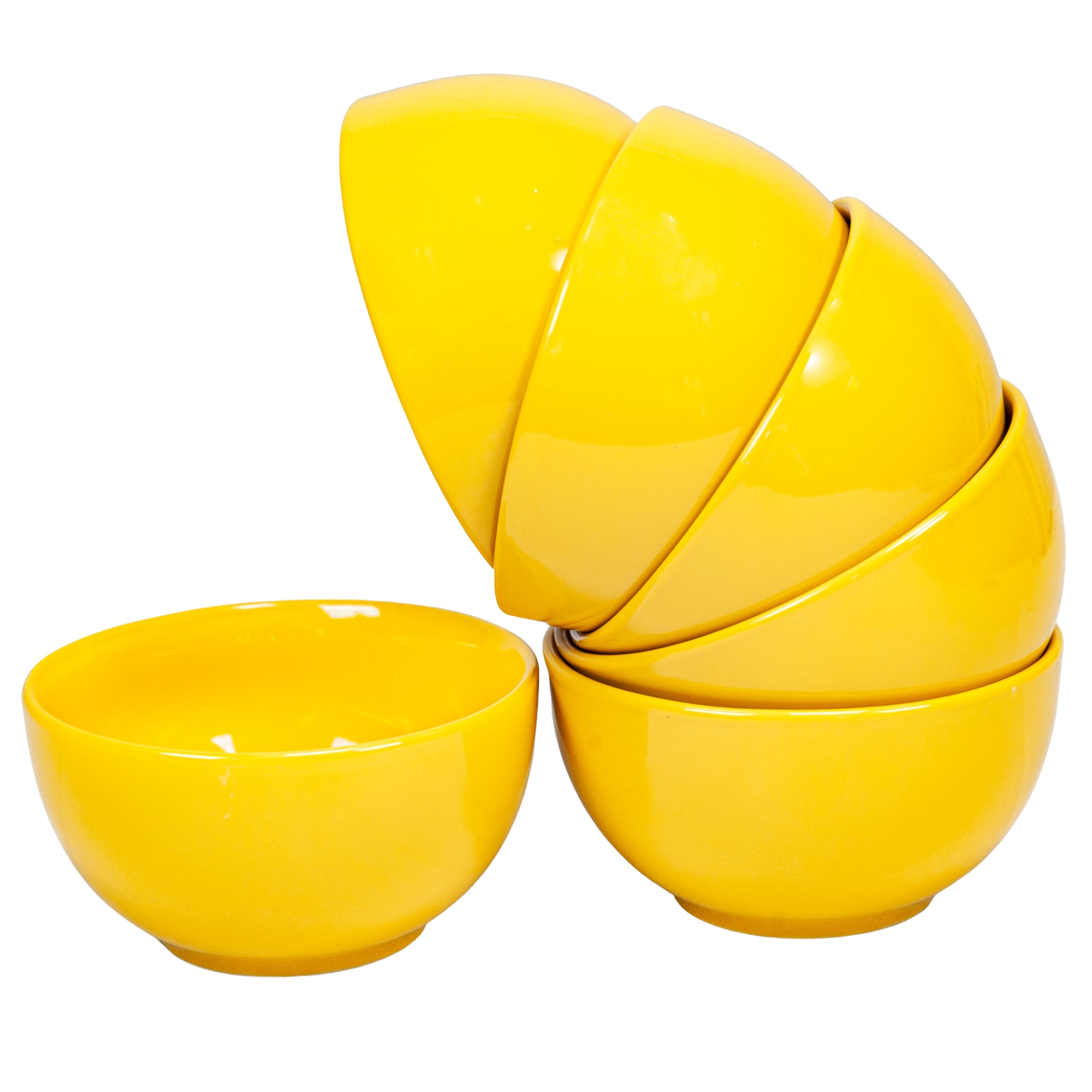 Set 6 boluri pentru casa familiei tale, Cesiro, 200 ml, Galben Papadie