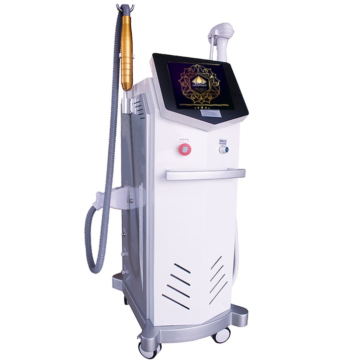 Aparat Epilare Definitiva si PicoSecond Second 532, 1064nm, Cellular ND YAG Pico Laser Profesional, Indepartare Tatuaje, 2 manipuli 755, 808, 1064nm 600W Dioda Laser, 50mil Impulsuri PICOPlatinum