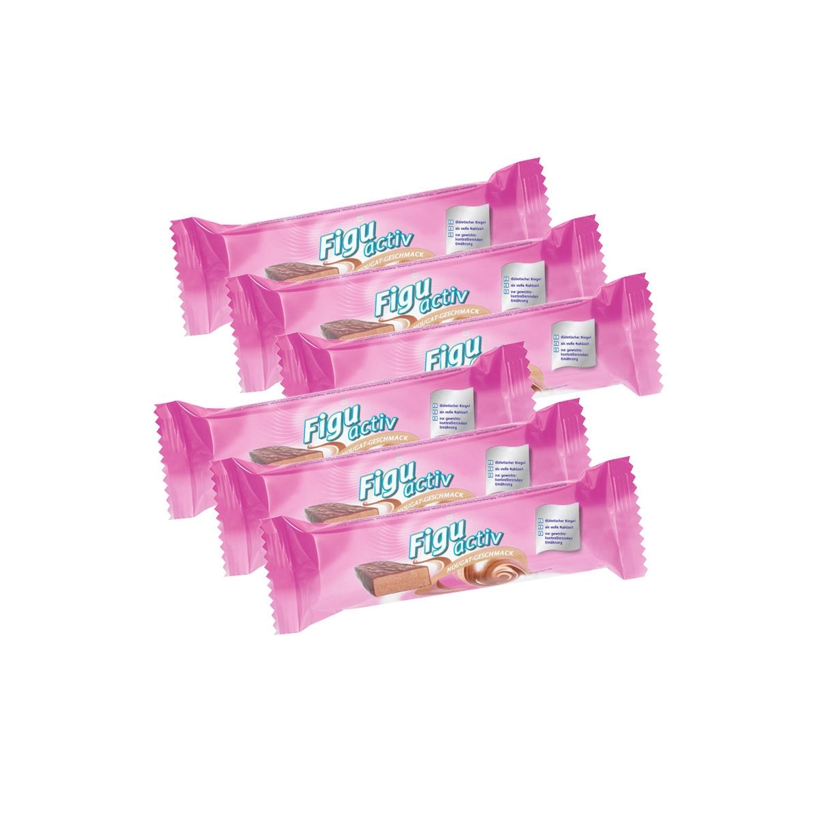 Cutie cu 6 Batoane Figuactiv - Gust de nuga