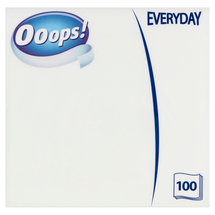 Ooops! Everyday 1 rétegű szalvéta fehér kompakt, 100db