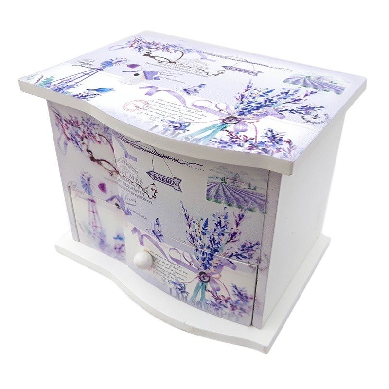 Caseta de bijuterii muzicala, model 4, cu un sertar,15x11cm