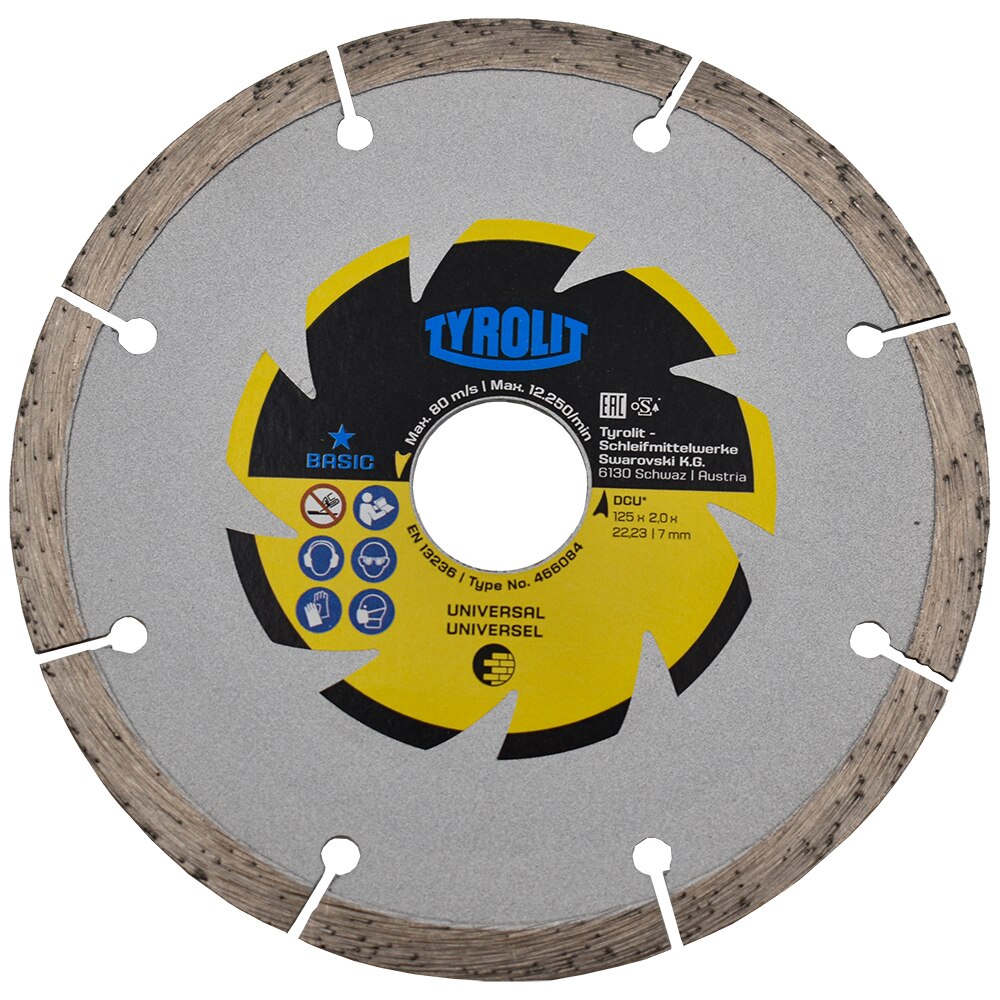 Disc diamantat pentru taiat universal 125x2x22.23 Basic*