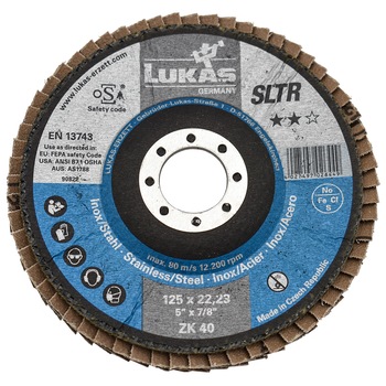 Disc Lamelar pentru Slefuit Metal/Inox 125x22.23 Gr.40 Disc Lamelar pentru Slefuit Metal/Inox 125x22.23 Gr.40