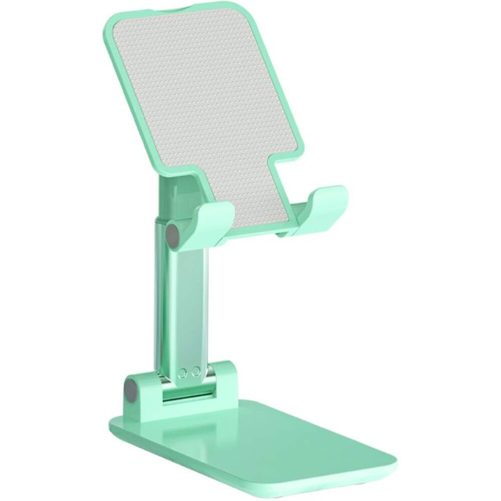 Suport pentru telefon sau tableta MaffStuff®, portabil, pliabil, cu multiple reglaje, verde