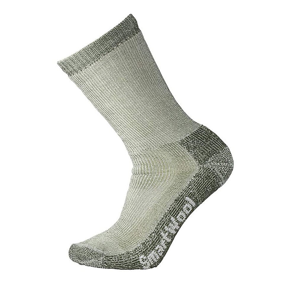 Sosete trekking Smartwool, alb/verde, M 38-41 EU, mix lana