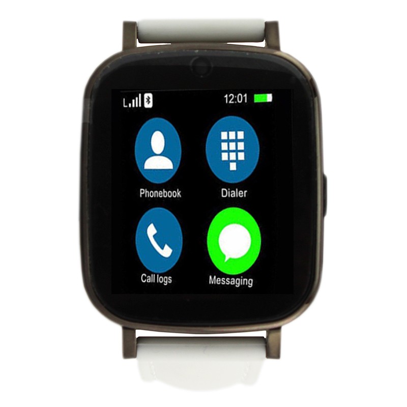 Smartwatch Bluetooth, SoVogue, slot SIM functie telefon, Android/iOS, camera 2MP, LCD 1.54'' tactil, gri