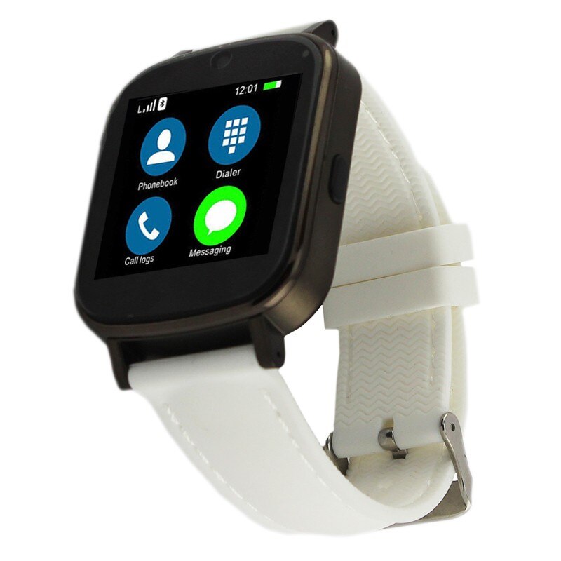 Smartwatch Bluetooth, SoVogue, slot SIM functie telefon, Android/iOS, camera 2MP, LCD 1.54'' tactil, alb