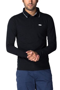 Bluza barbati cu buzunar pe piept, Guess Jeans, Negru Bluza barbati cu buzunar pe piept, Guess Jeans, Negru