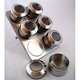 Set suport/6xbocarne condimente, Bohmann, Mmagnetic, Argintiu