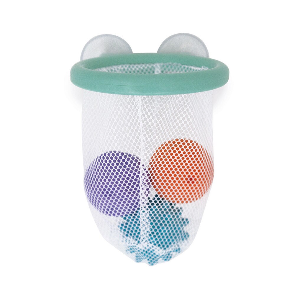 Jucarie pentru baie, Janod, cosul cu bile, 12 luni+