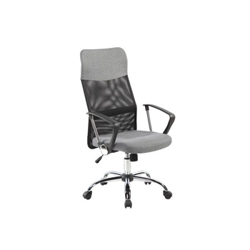 Scaun Rotativ de Birou cu Spatar Inalt, Bigshot BS8774GR, Ajustabil pe Inaltime, 2 Brate, 109 x 58 x 50 cm, Gri Scaun Rotativ de Birou cu Spatar Inalt, Bigshot BS8774GR, Ajustabil pe Inaltime, 2 Brate, 109 x 58 x 50 cm, Gri