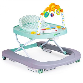 Premergator pentru copii cu panou interactiv si melodii, pliabil, rezistent la impact, capac detasabil, 64 x 76 x 40 cm Premergator pentru copii cu panou interactiv si melodii, pliabil, rezistent la impact, capac detasabil, 64 x 76 x 40 cm