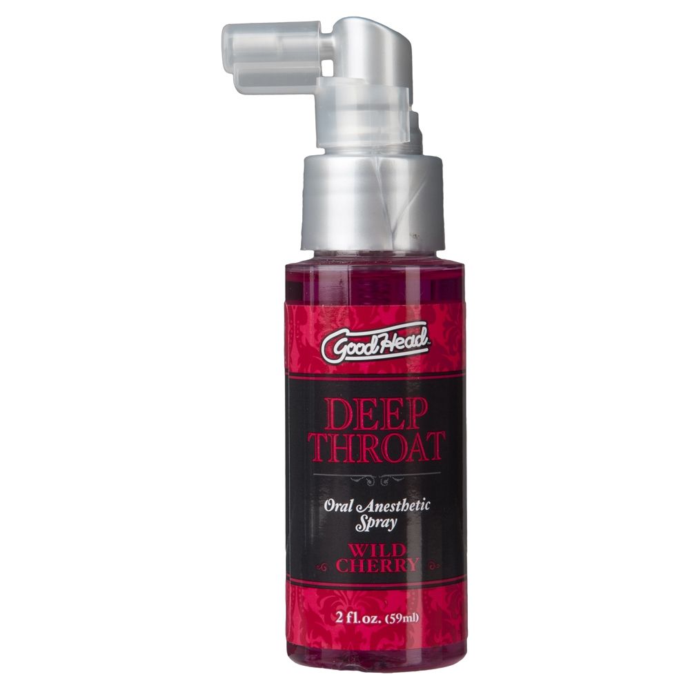 Spray pentru sex oral adanc, GoodHead Deep Throat Spray, aroma cirese, 59 ml