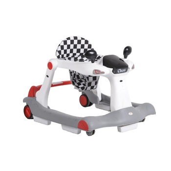 Premergator si antemergator 2 in 1 Cangaroo Chess, pliabil, roti spate cu sistem automat de franare , Rosu Premergator si antemergator 2 in 1 Cangaroo Chess, pliabil, roti spate cu sistem automat de franare , Rosu