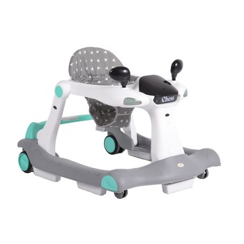 Premergator si antemergator 2 in 1 Cangaroo Chess, pliabil, roti spate cu sistem automat de franare , Turcoaz Premergator si antemergator 2 in 1 Cangaroo Chess, pliabil, roti spate cu sistem automat de franare , Turcoaz