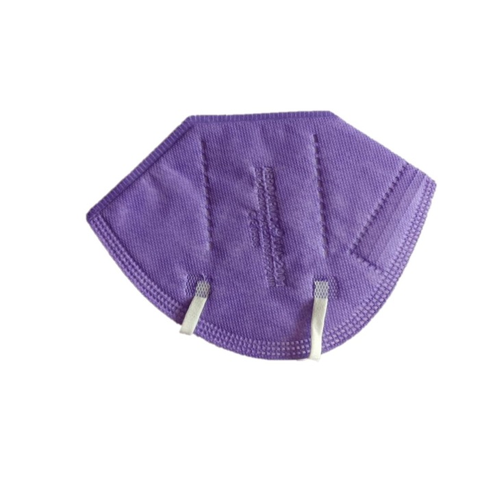 Set 10 buc Masca de protectie calitate premium ambalate individual, standard FFP2/KN95 din 5 straturi, BFE>95, culoare Mov (violet)
