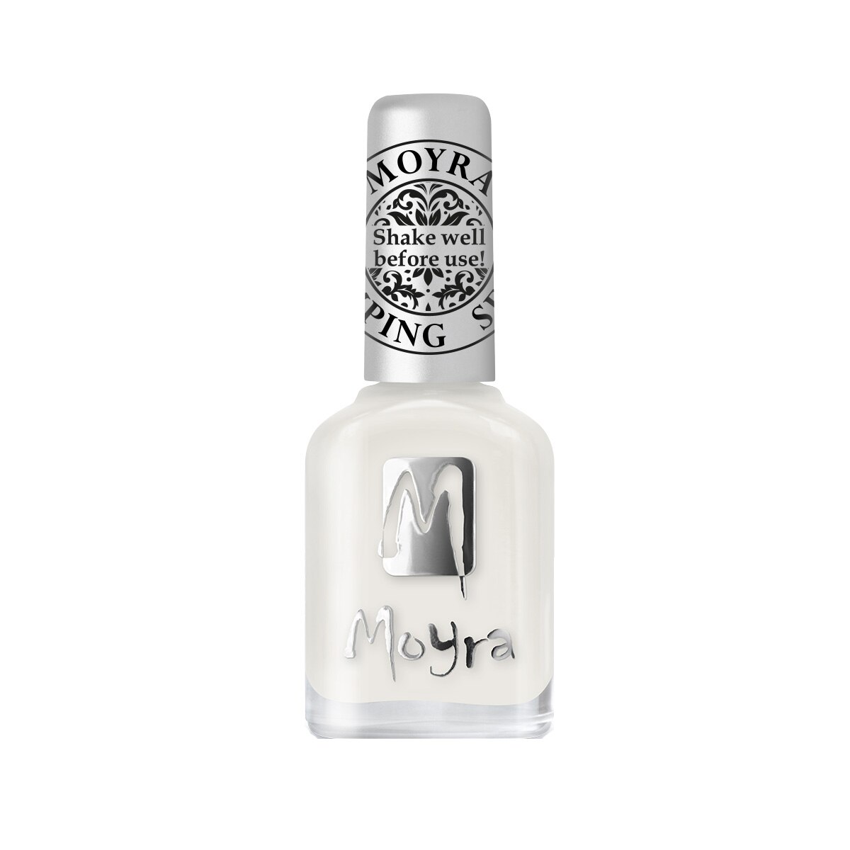 Lac de unghii pentru stampila Moyra 12ml Aqua Top Coat Alb